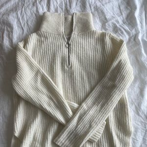 Thick knit 3/4 Zip